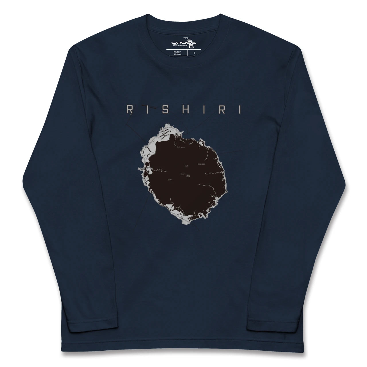 【利尻(北海道)】地図柄ロングスリーブTシャツ