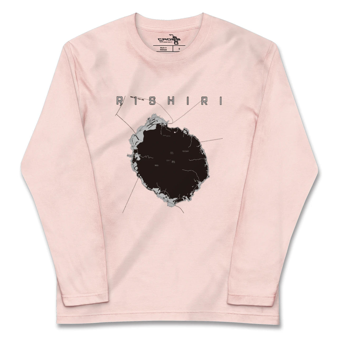 【利尻(北海道)】地図柄ロングスリーブTシャツ