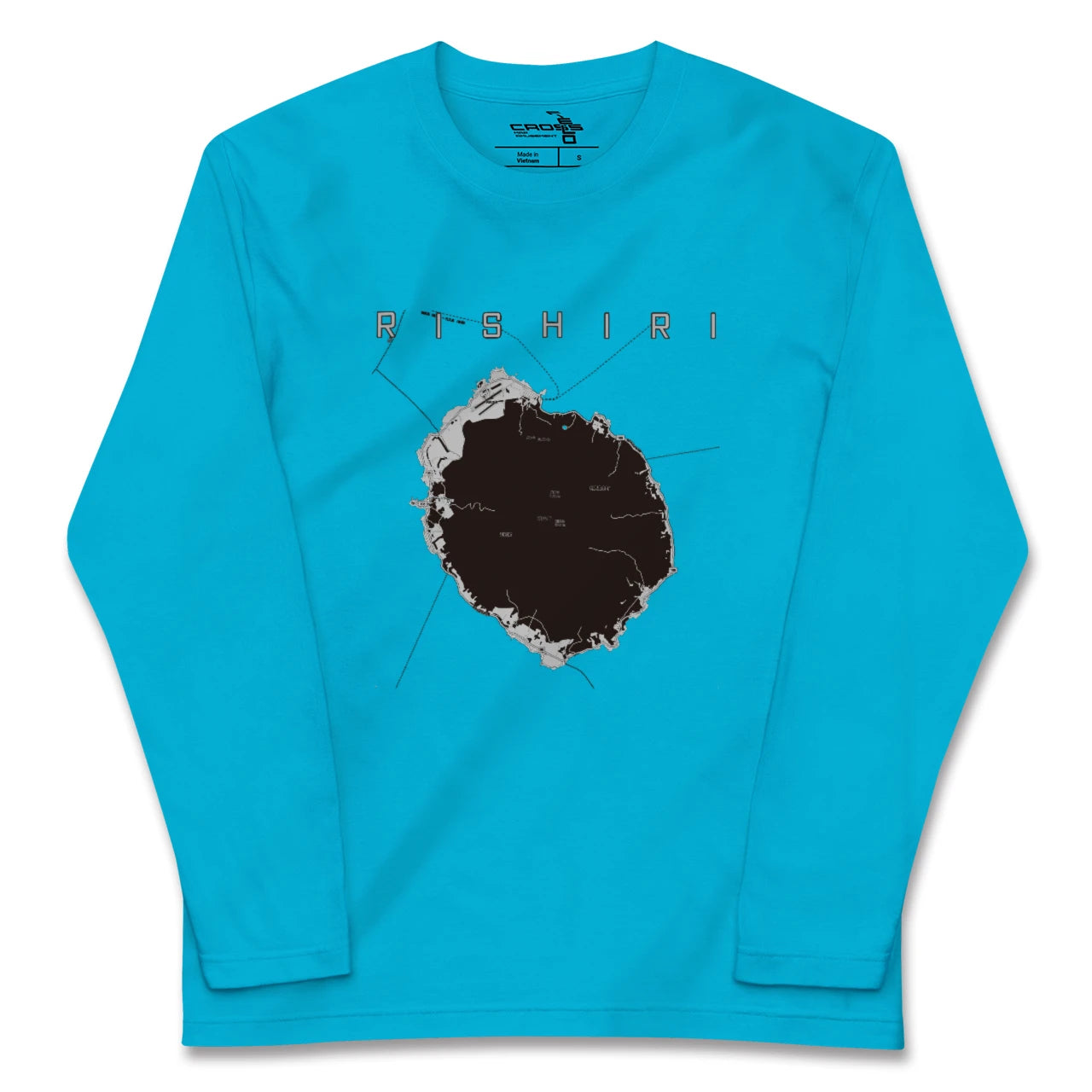 【利尻(北海道)】地図柄ロングスリーブTシャツ