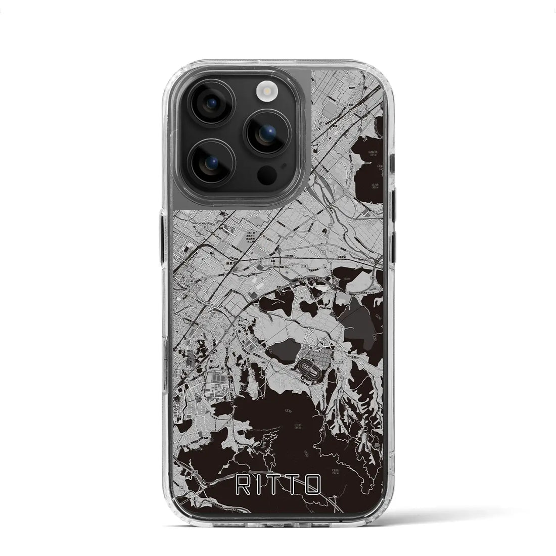 【栗東(滋賀県)】地図柄iPhoneケース(MagSafeタイプ)