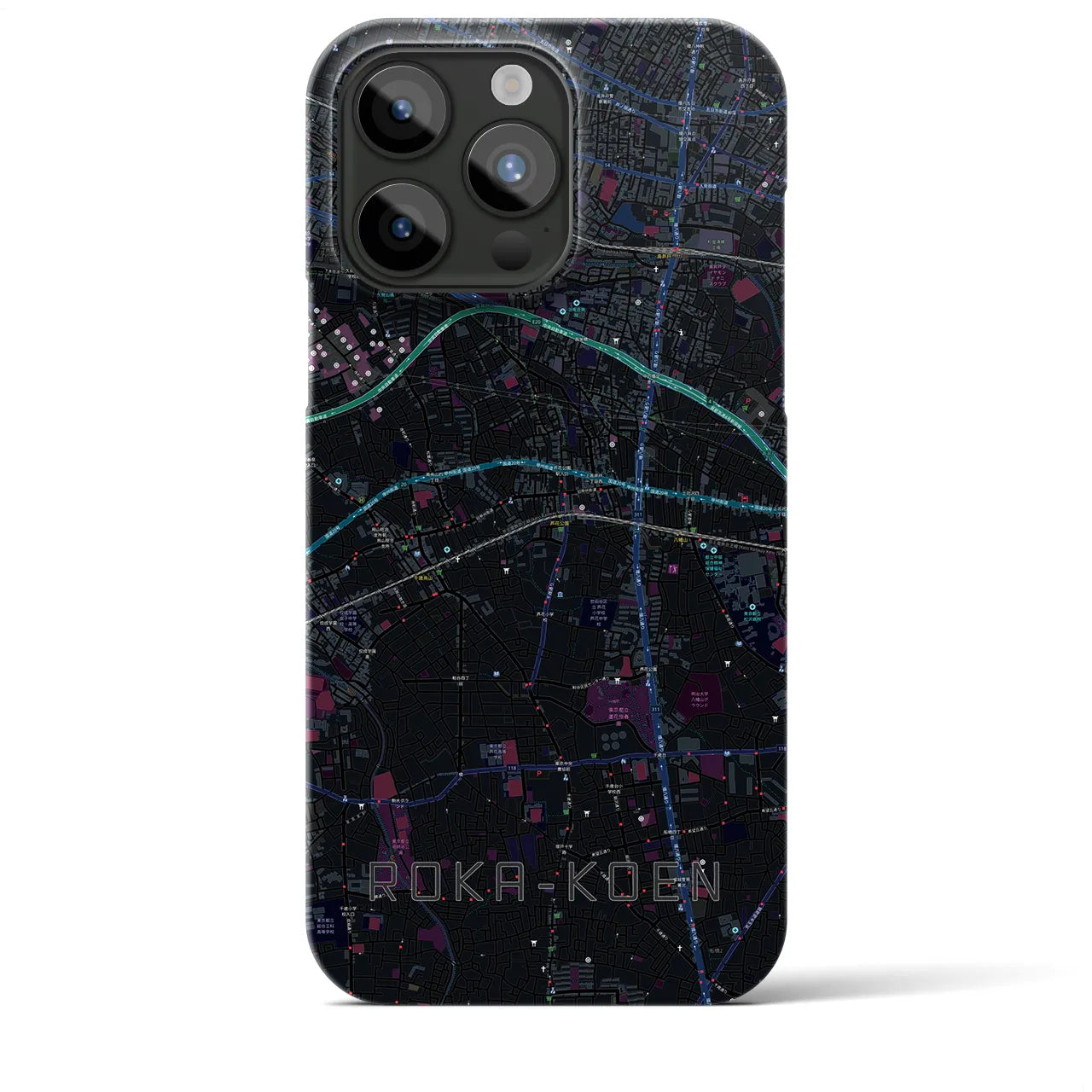 【芦花公園(東京都)】地図柄iPhoneケース(バックカバータイプ)