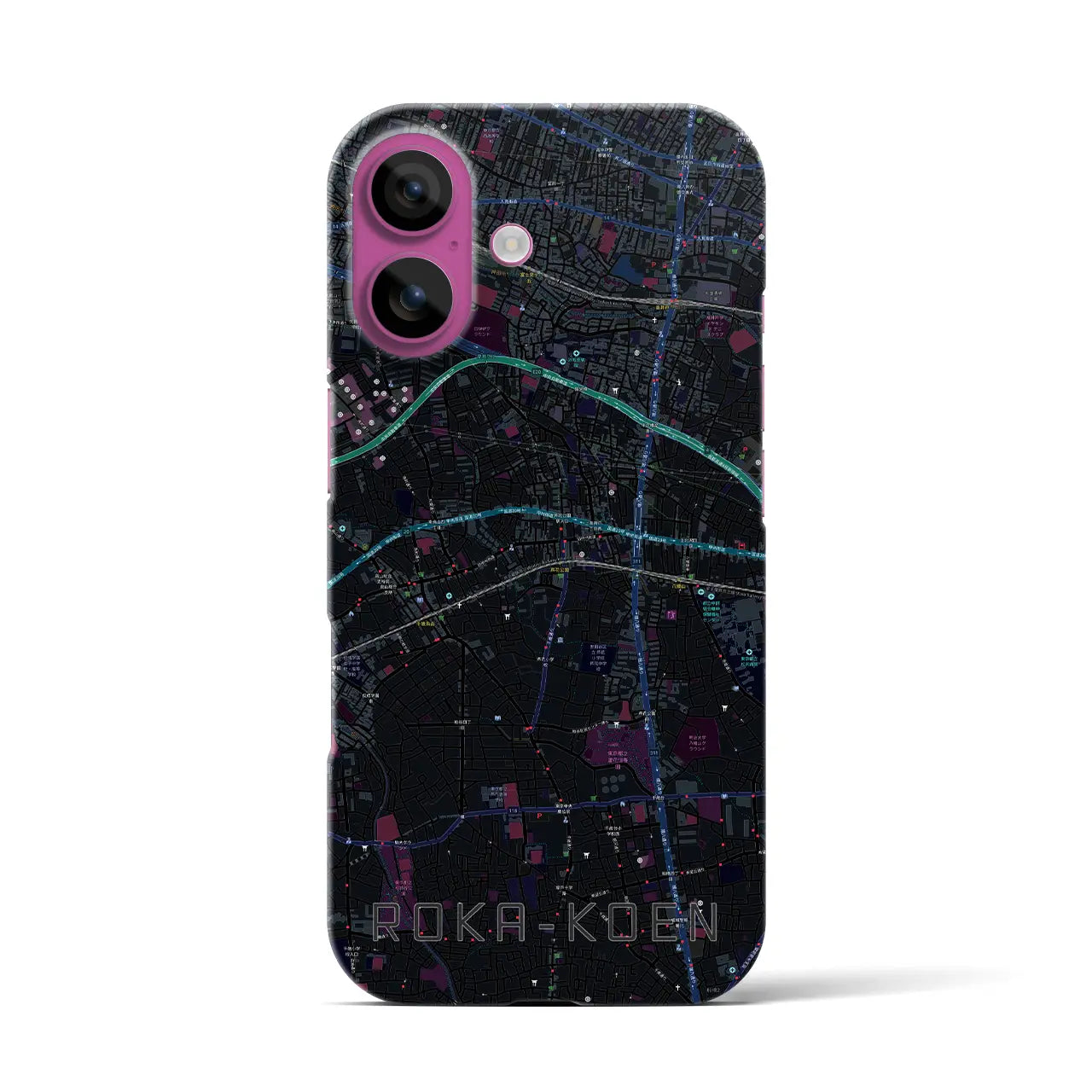 【芦花公園(東京都)】地図柄iPhoneケース(バックカバータイプ)