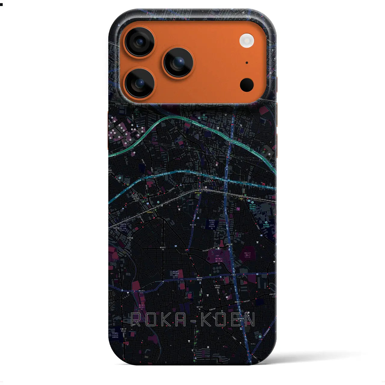 【芦花公園(東京都)】地図柄iPhoneケース(バックカバータイプ)