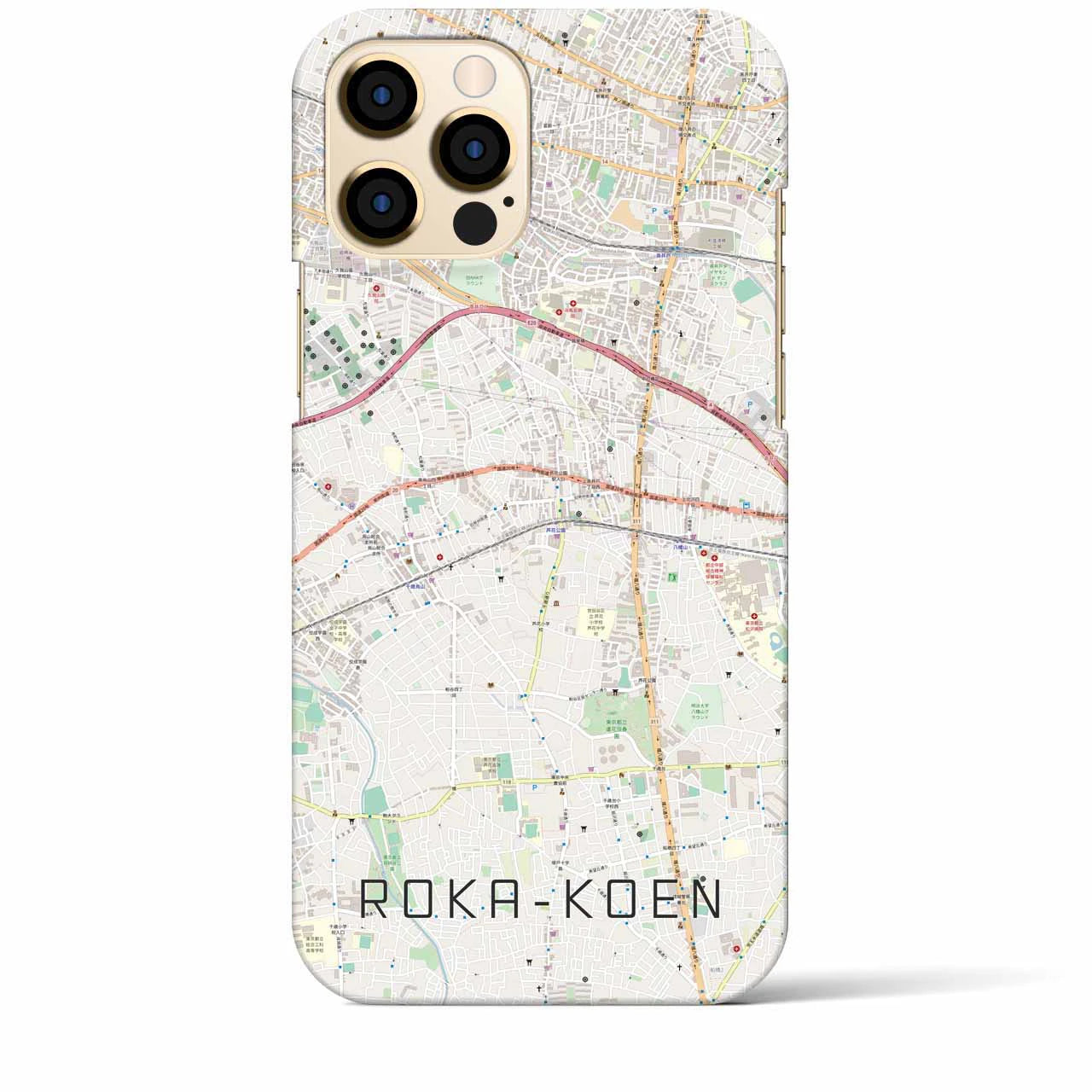 【芦花公園(東京都)】地図柄iPhoneケース(バックカバータイプ)