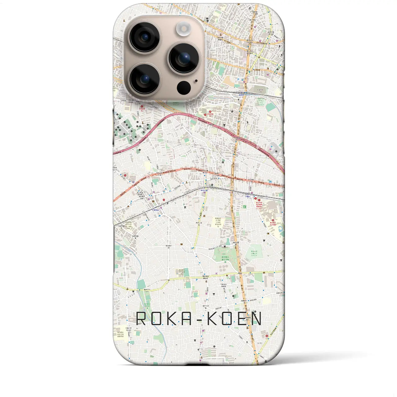 【芦花公園(東京都)】地図柄iPhoneケース(バックカバータイプ)