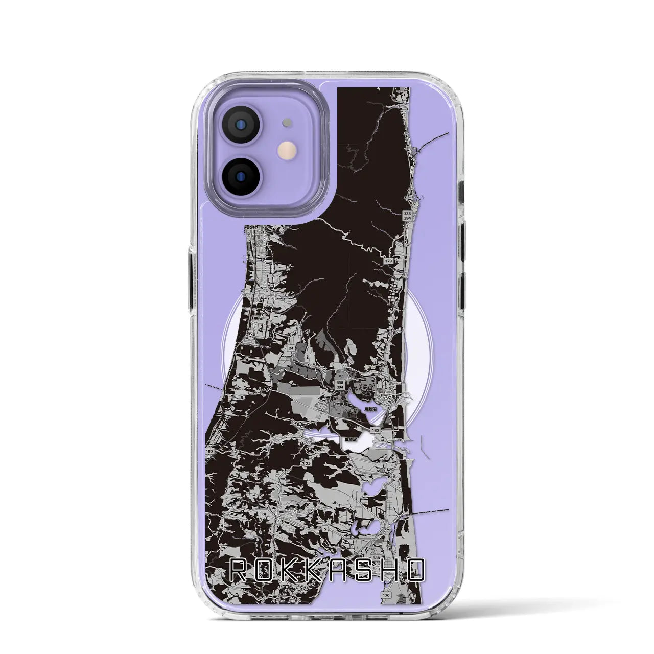 【六ヶ所(青森県)】地図柄iPhoneケース(MagSafeタイプ)
