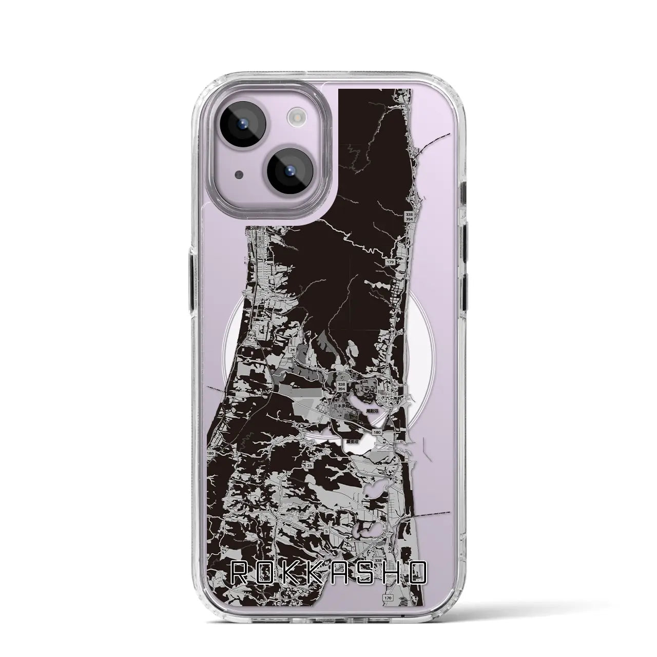 【六ヶ所(青森県)】地図柄iPhoneケース(MagSafeタイプ)