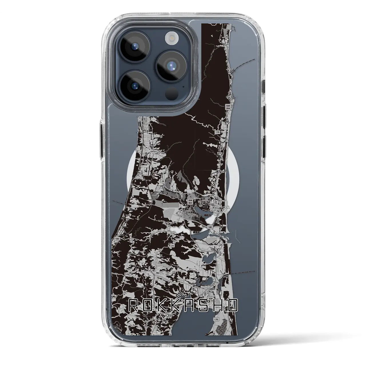 【六ヶ所(青森県)】地図柄iPhoneケース(MagSafeタイプ)
