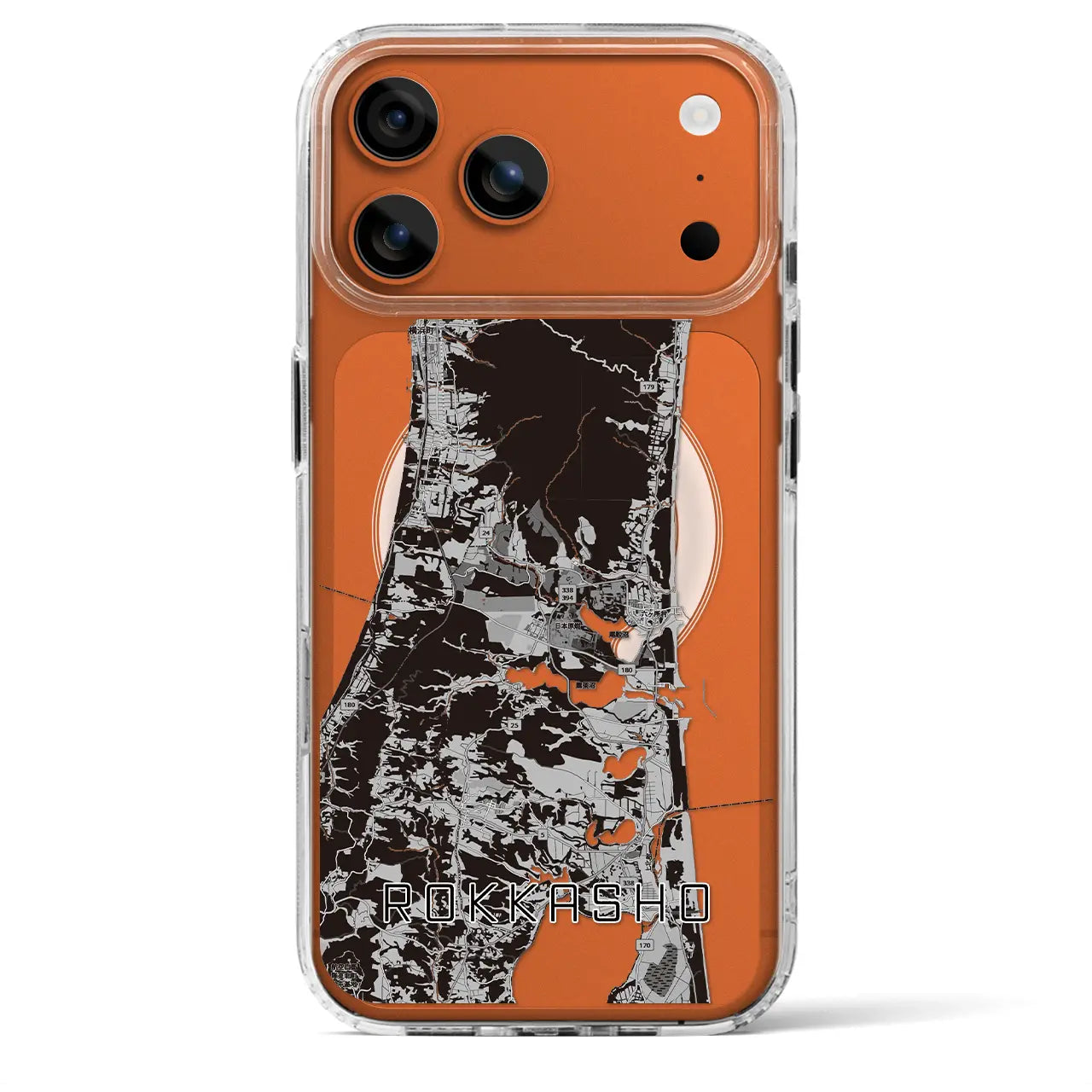 【六ヶ所(青森県)】地図柄iPhoneケース(MagSafeタイプ)