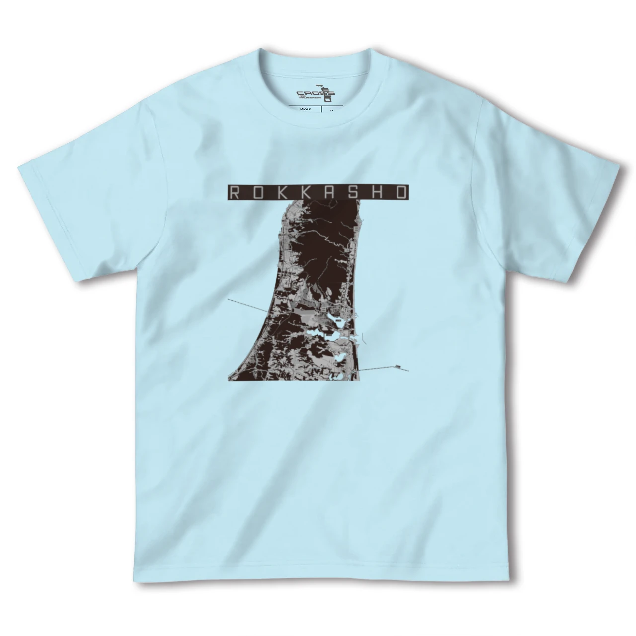 【六ヶ所(青森県)】地図柄ヘビーウェイトTシャツ