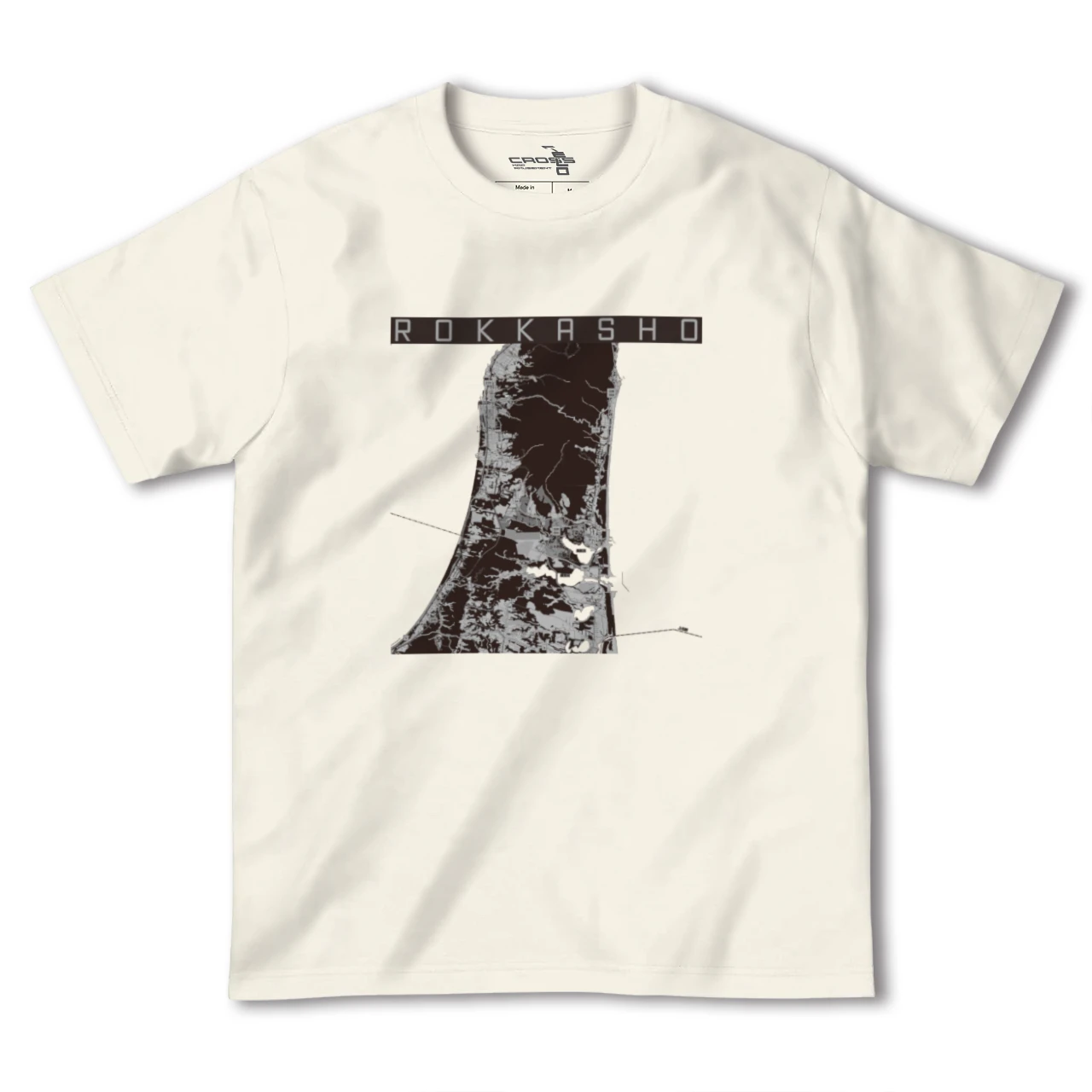 【六ヶ所(青森県)】地図柄ヘビーウェイトTシャツ
