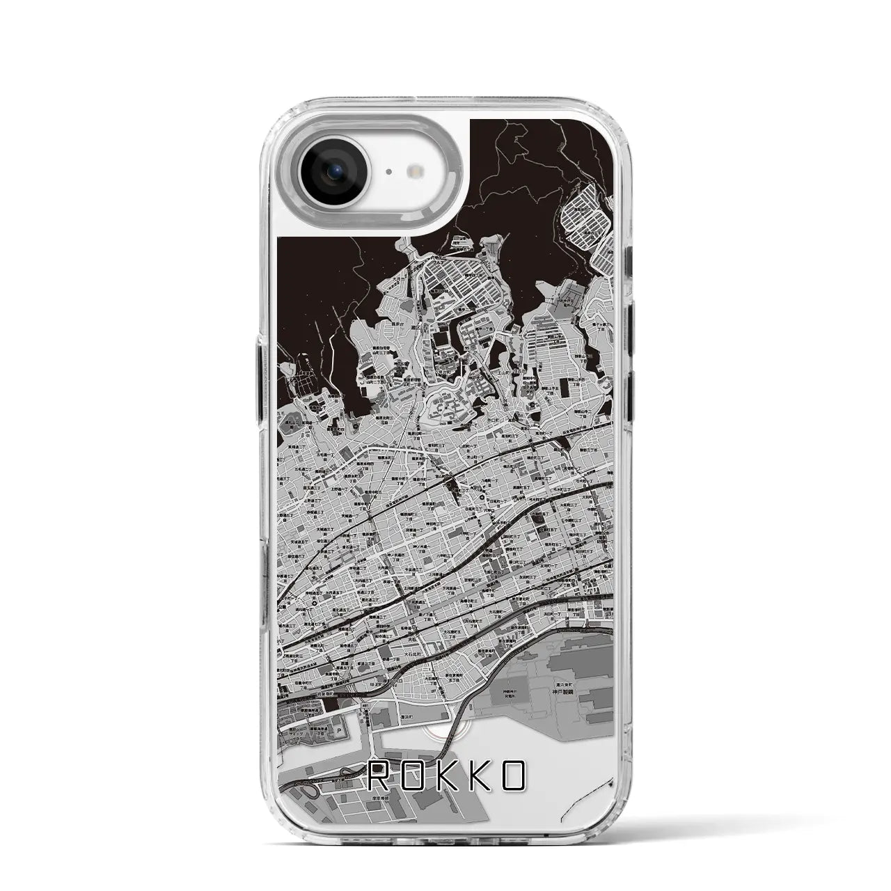 【六甲(兵庫県)】地図柄iPhoneケース(MagSafeタイプ)