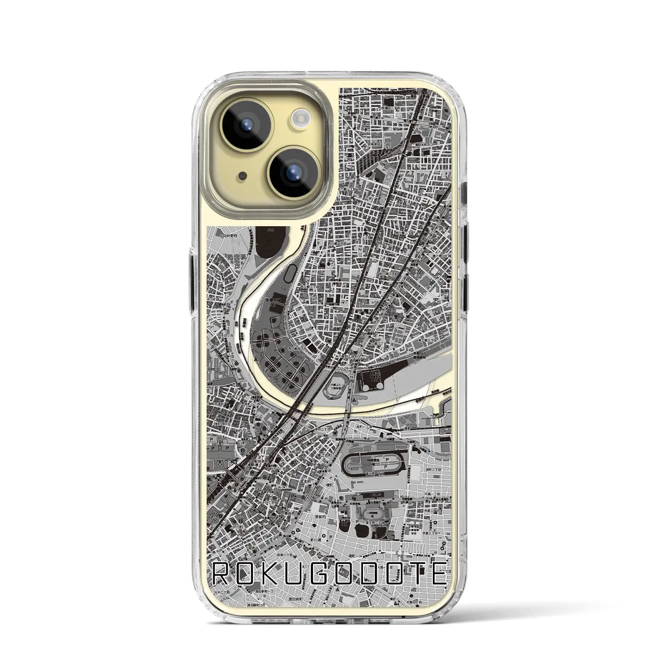 【六郷土手(東京都)】地図柄iPhoneケース(MagSafeタイプ)