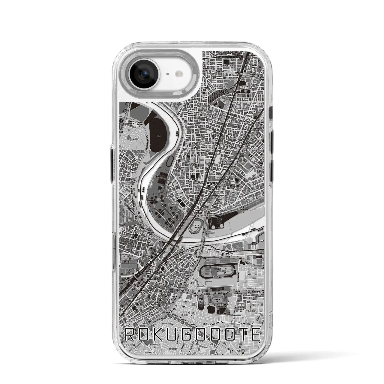 【六郷土手(東京都)】地図柄iPhoneケース(MagSafeタイプ)