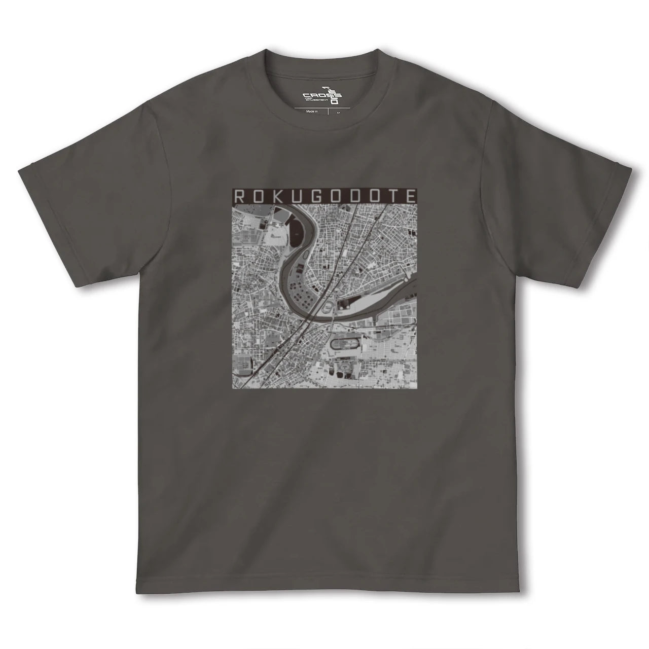 【六郷土手(東京都)】地図柄ヘビーウェイトTシャツ