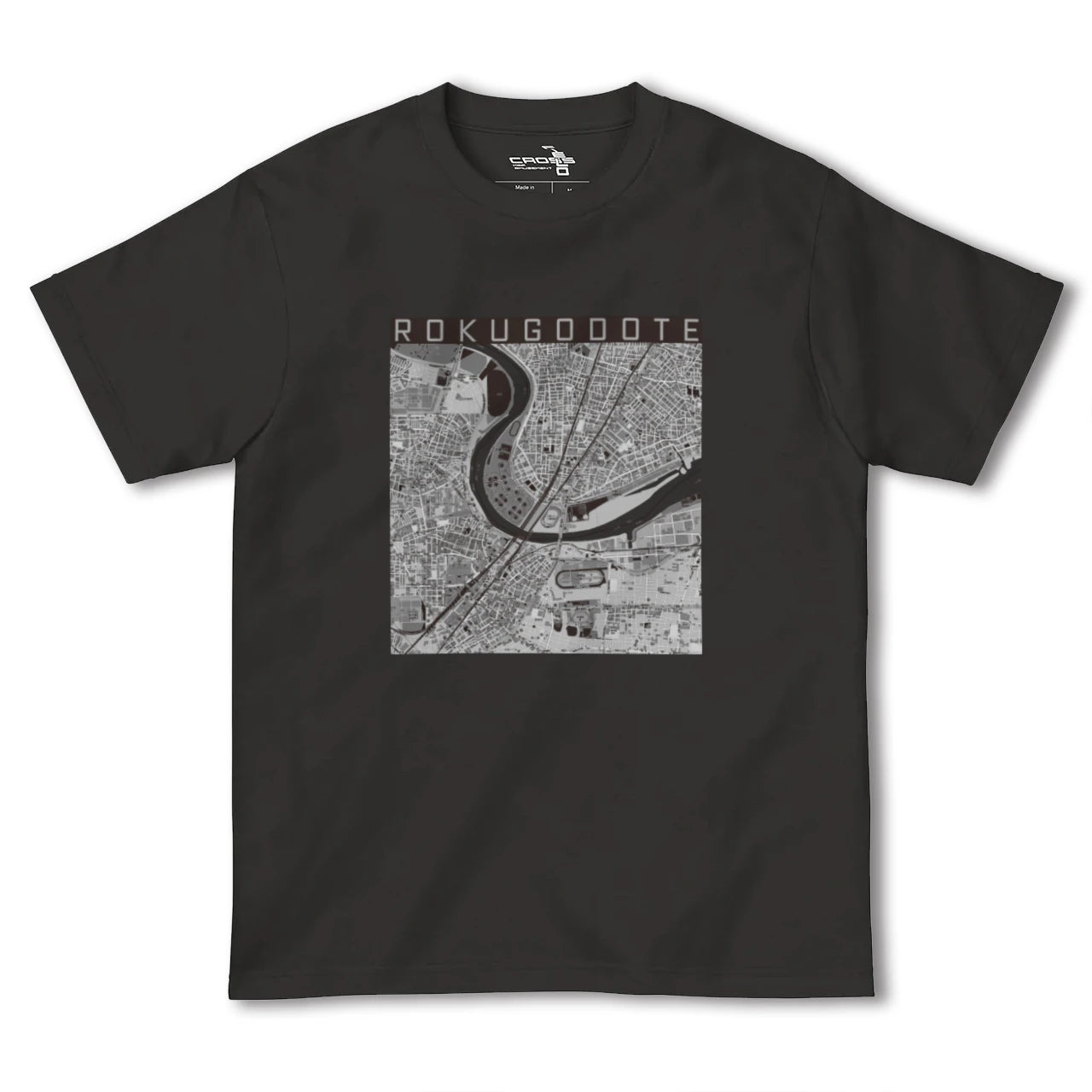 【六郷土手(東京都)】地図柄ヘビーウェイトTシャツ