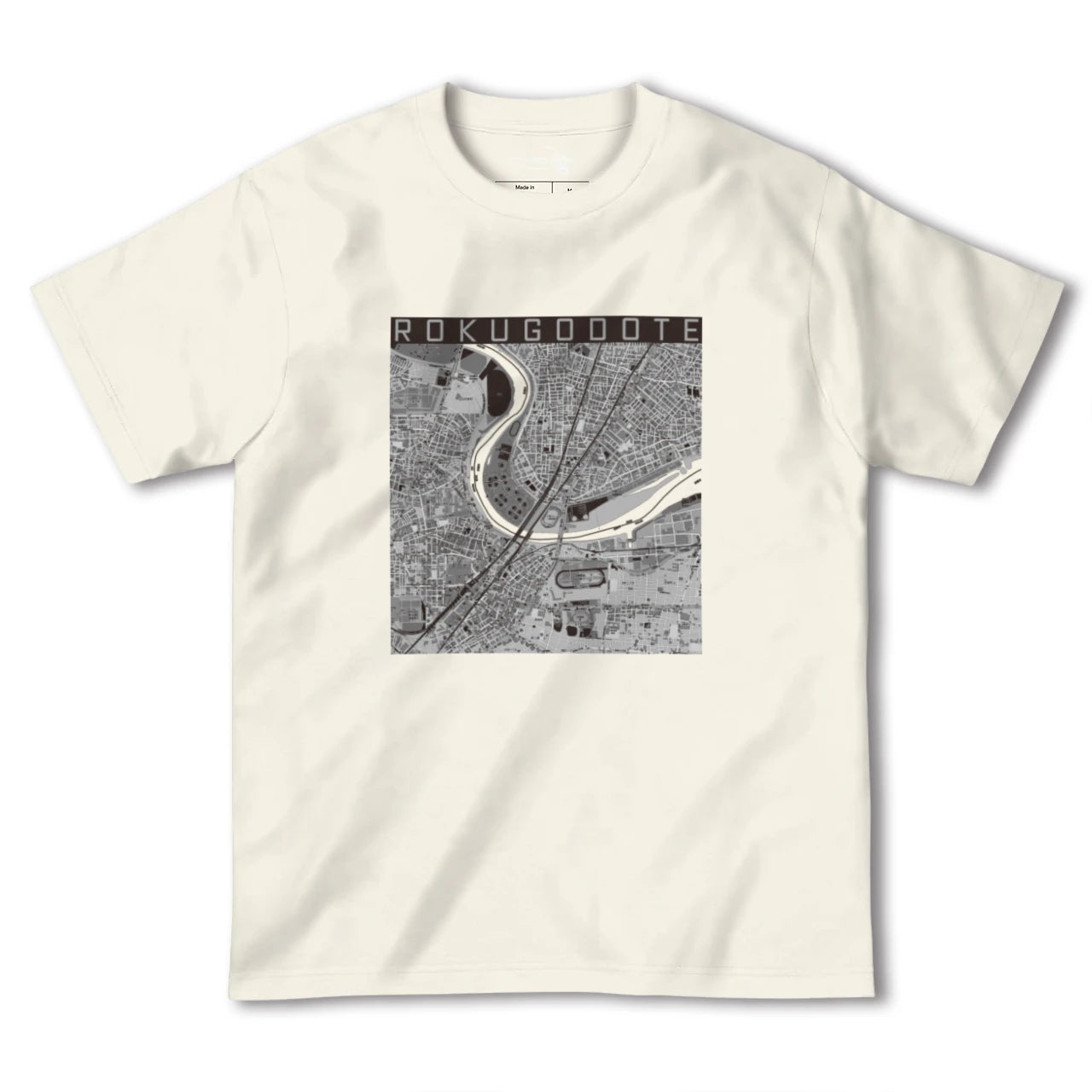 【六郷土手(東京都)】地図柄ヘビーウェイトTシャツ