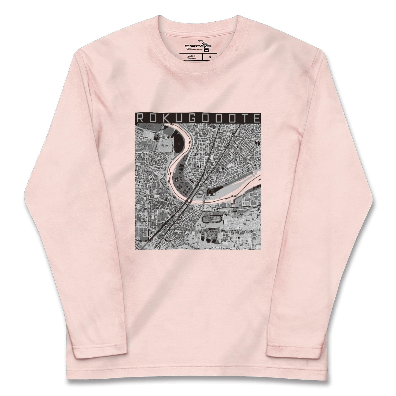 【六郷土手(東京都)】地図柄ロングスリーブTシャツ