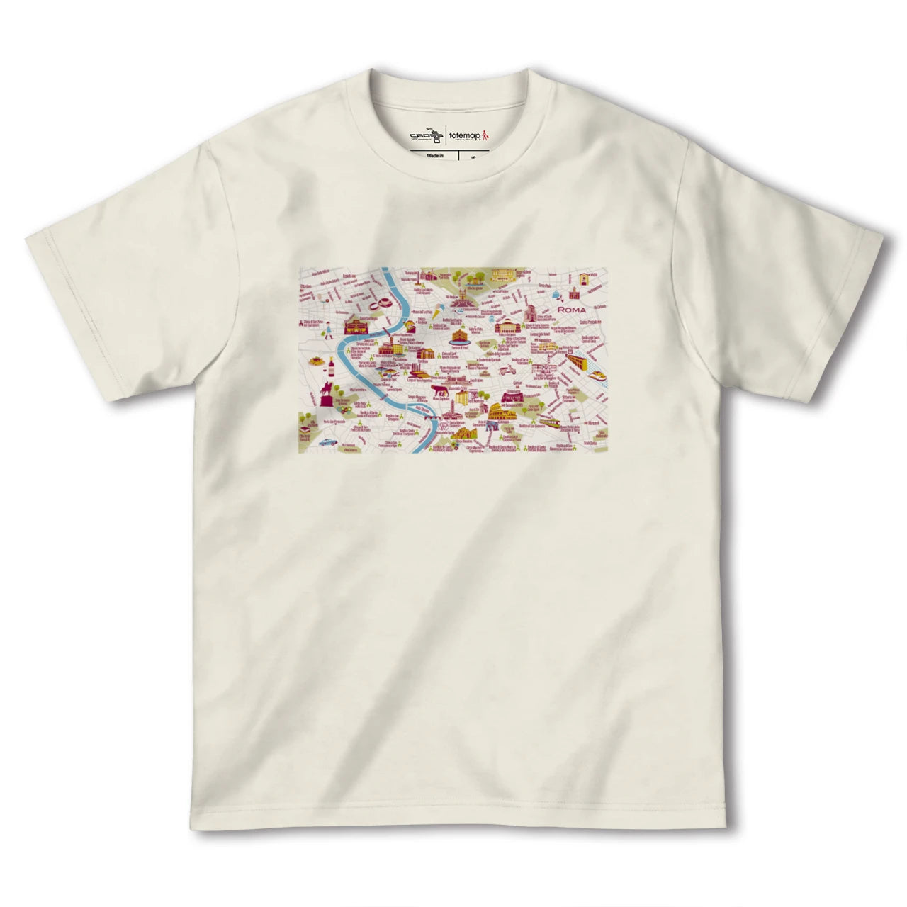 【ローマ(イタリア)】イラストマップTシャツ