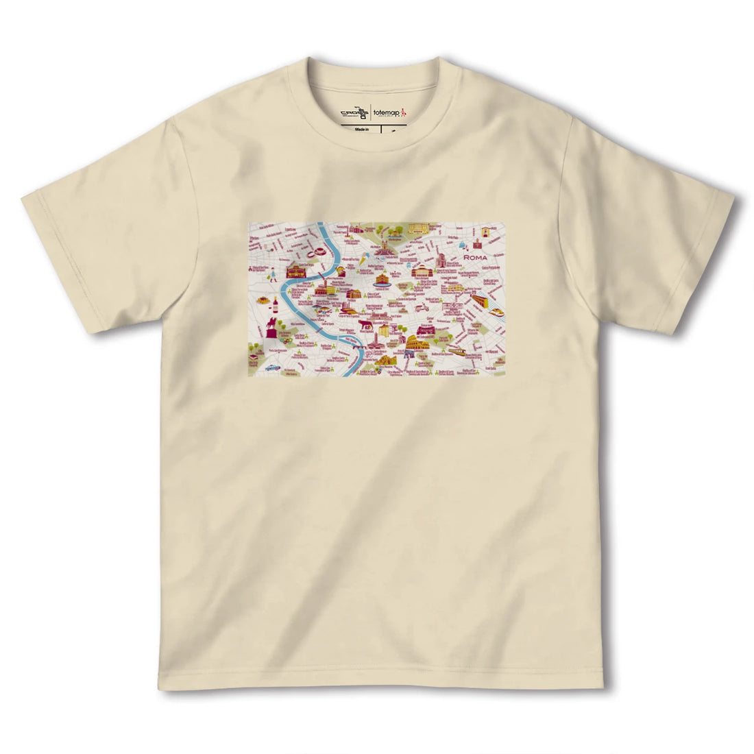 【ローマ(イタリア)】イラストマップTシャツ