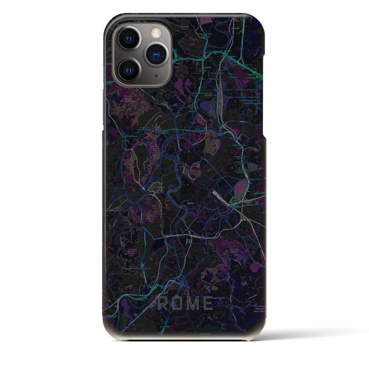 【ローマ(イタリア)】地図柄iPhoneケース(バックカバータイプ)