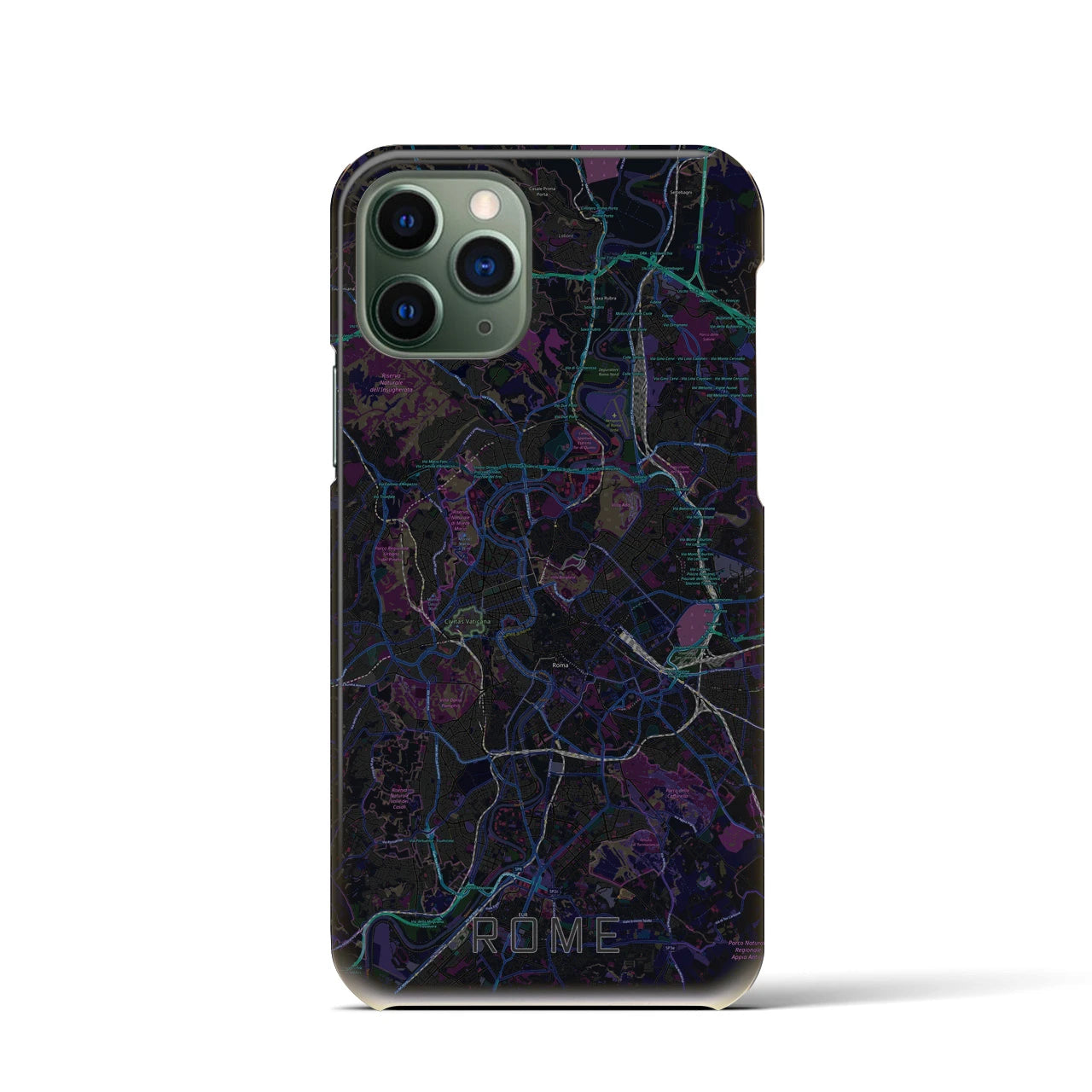 【ローマ(イタリア)】地図柄iPhoneケース(バックカバータイプ)