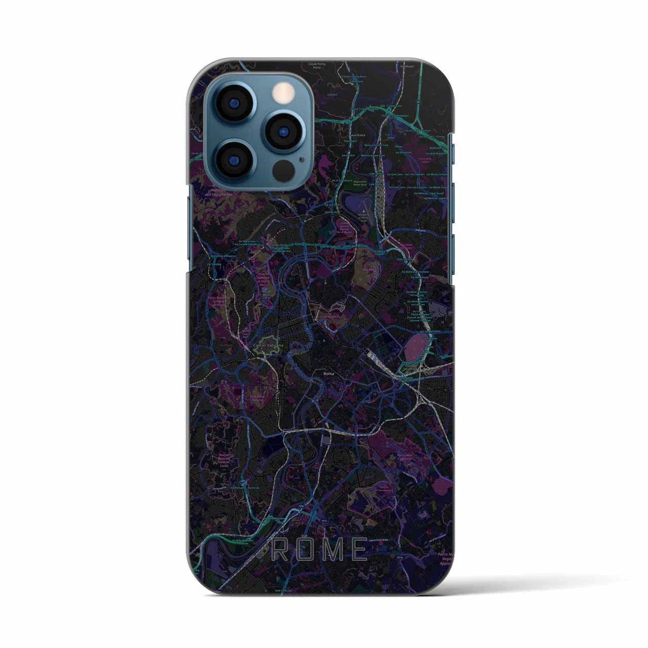 【ローマ(イタリア)】地図柄iPhoneケース(バックカバータイプ)