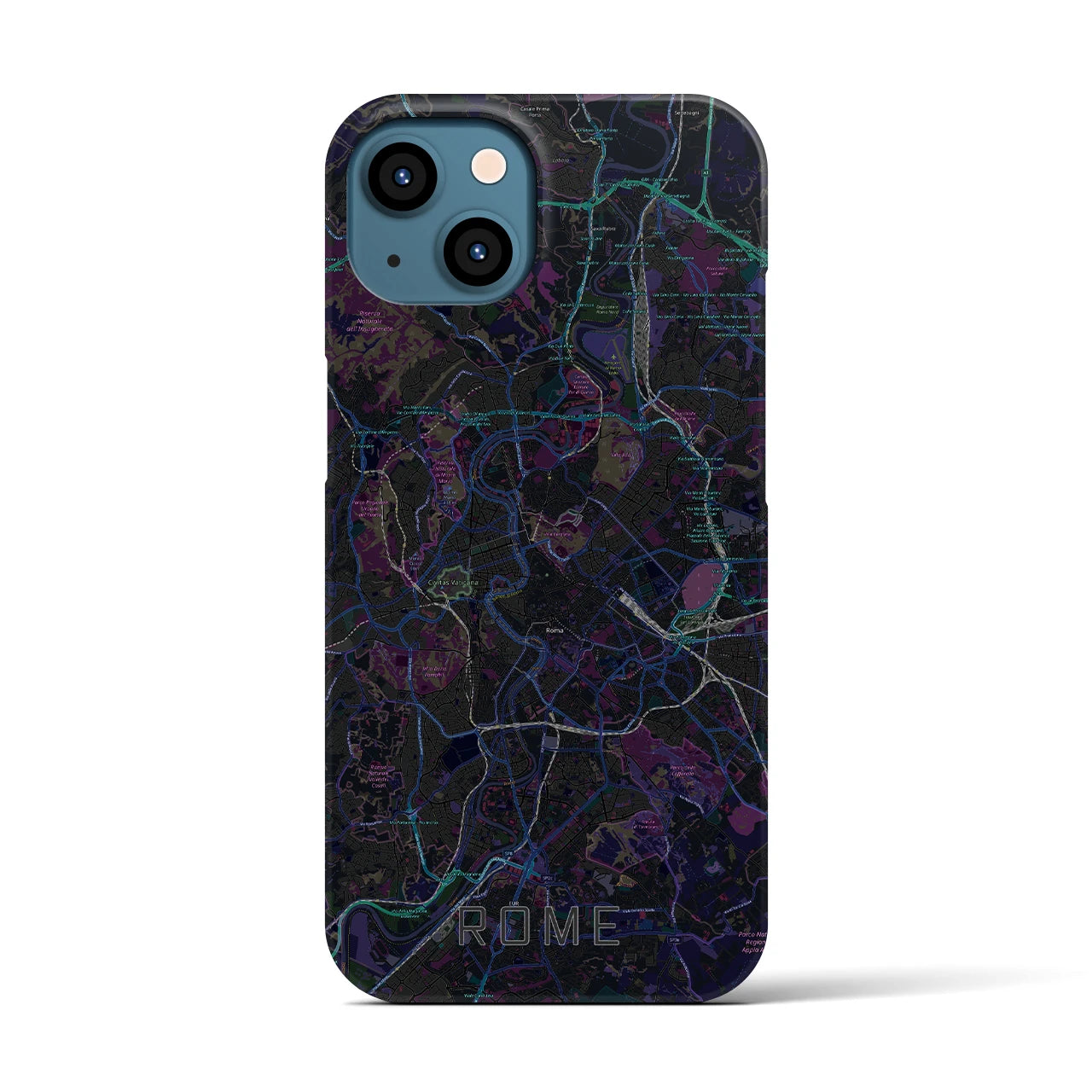 【ローマ(イタリア)】地図柄iPhoneケース(バックカバータイプ)