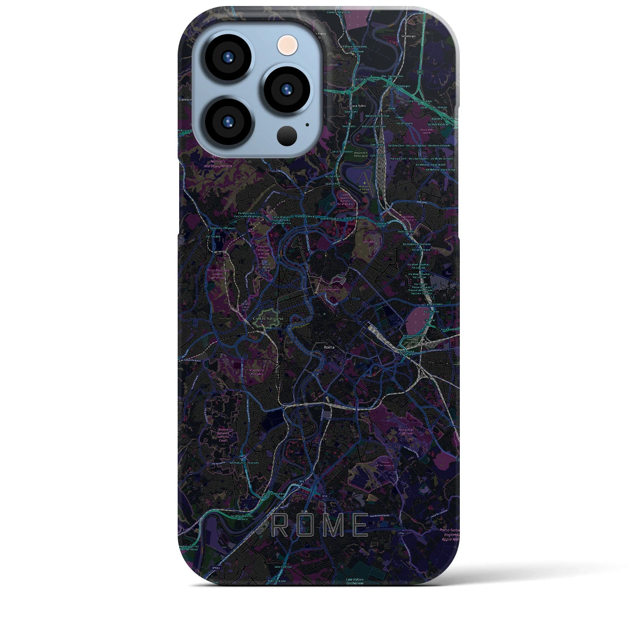 【ローマ(イタリア)】地図柄iPhoneケース(バックカバータイプ)