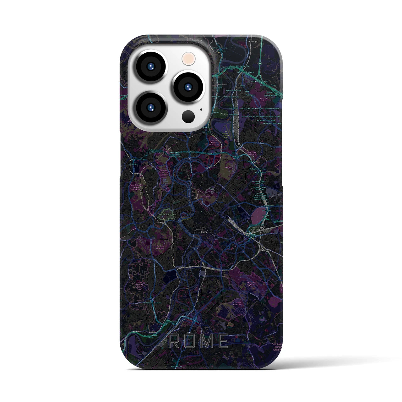 【ローマ(イタリア)】地図柄iPhoneケース(バックカバータイプ)