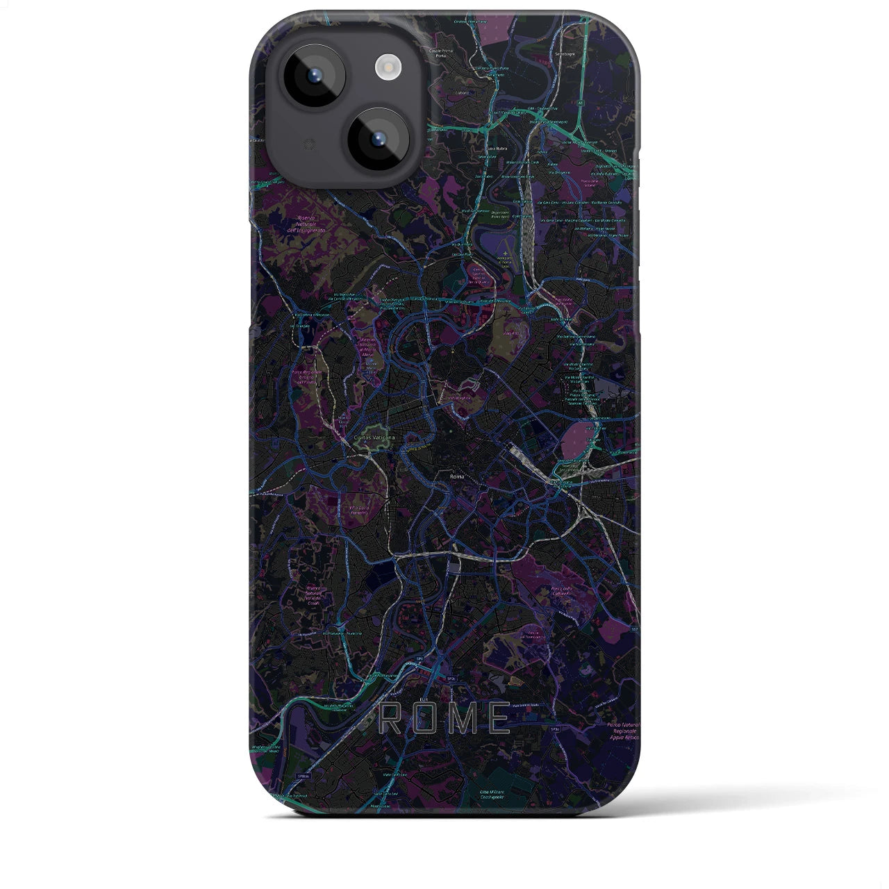【ローマ(イタリア)】地図柄iPhoneケース(バックカバータイプ)