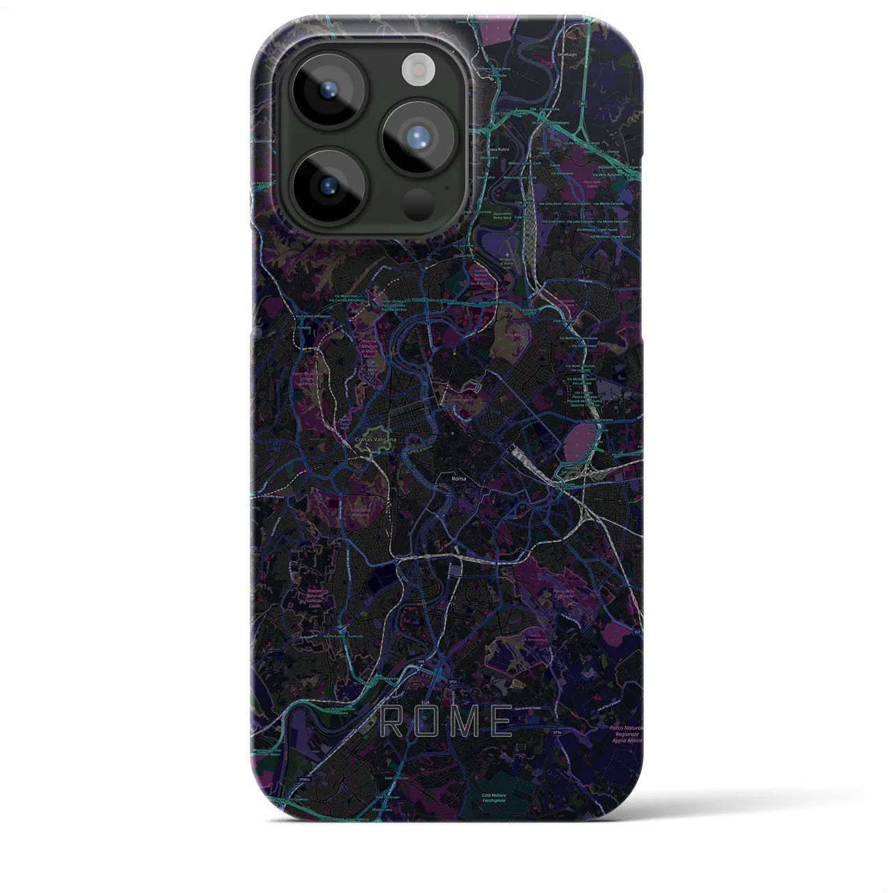 【ローマ(イタリア)】地図柄iPhoneケース(バックカバータイプ)