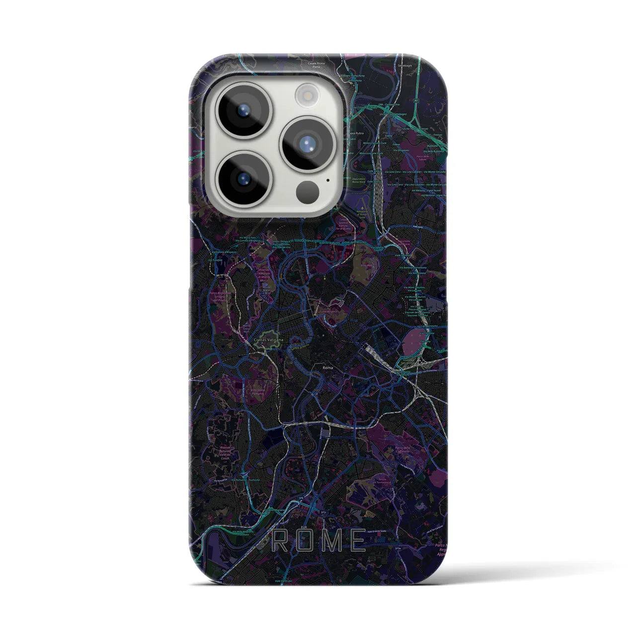 【ローマ(イタリア)】地図柄iPhoneケース(バックカバータイプ)