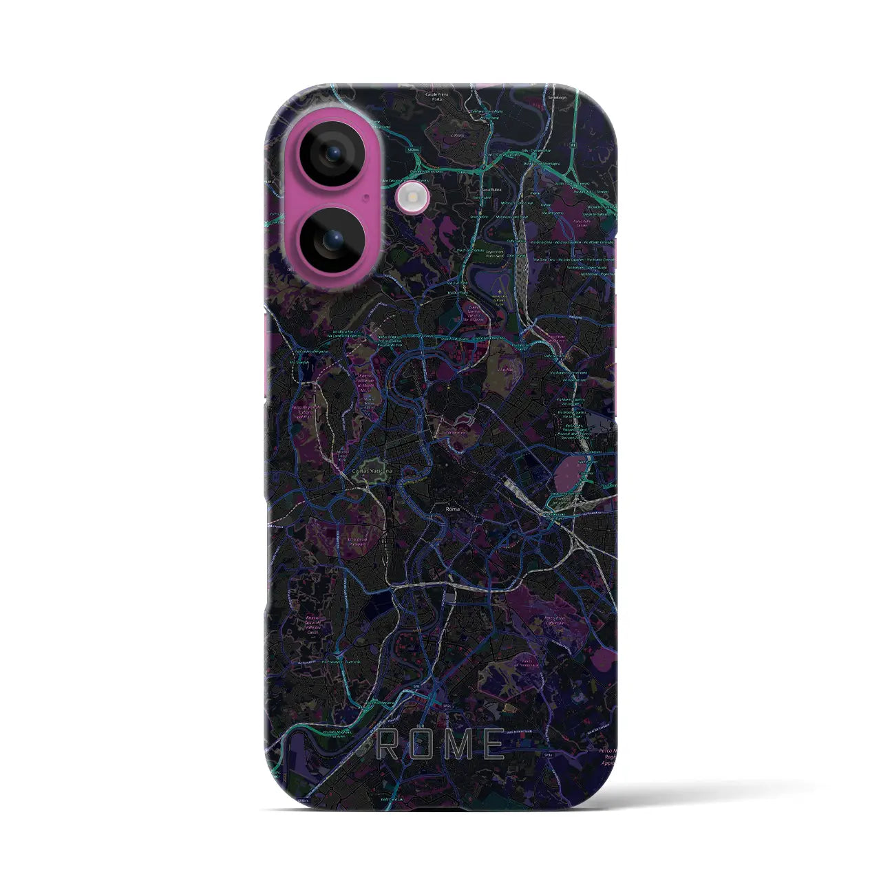 【ローマ(イタリア)】地図柄iPhoneケース(バックカバータイプ)