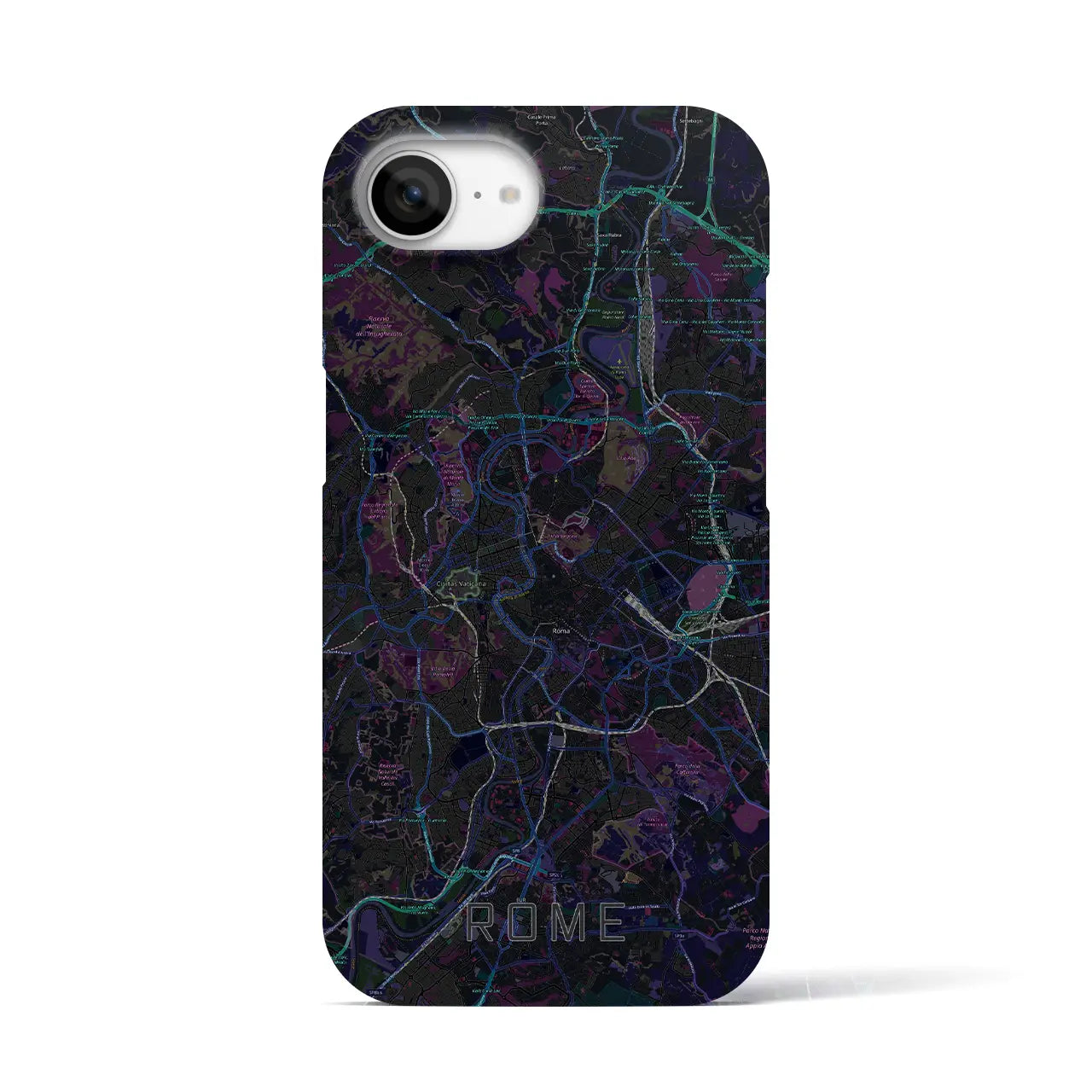【ローマ(イタリア)】地図柄iPhoneケース(バックカバータイプ)