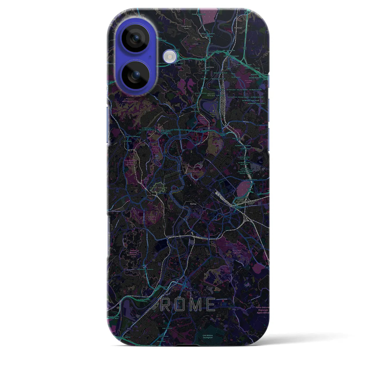 【ローマ(イタリア)】地図柄iPhoneケース(バックカバータイプ)