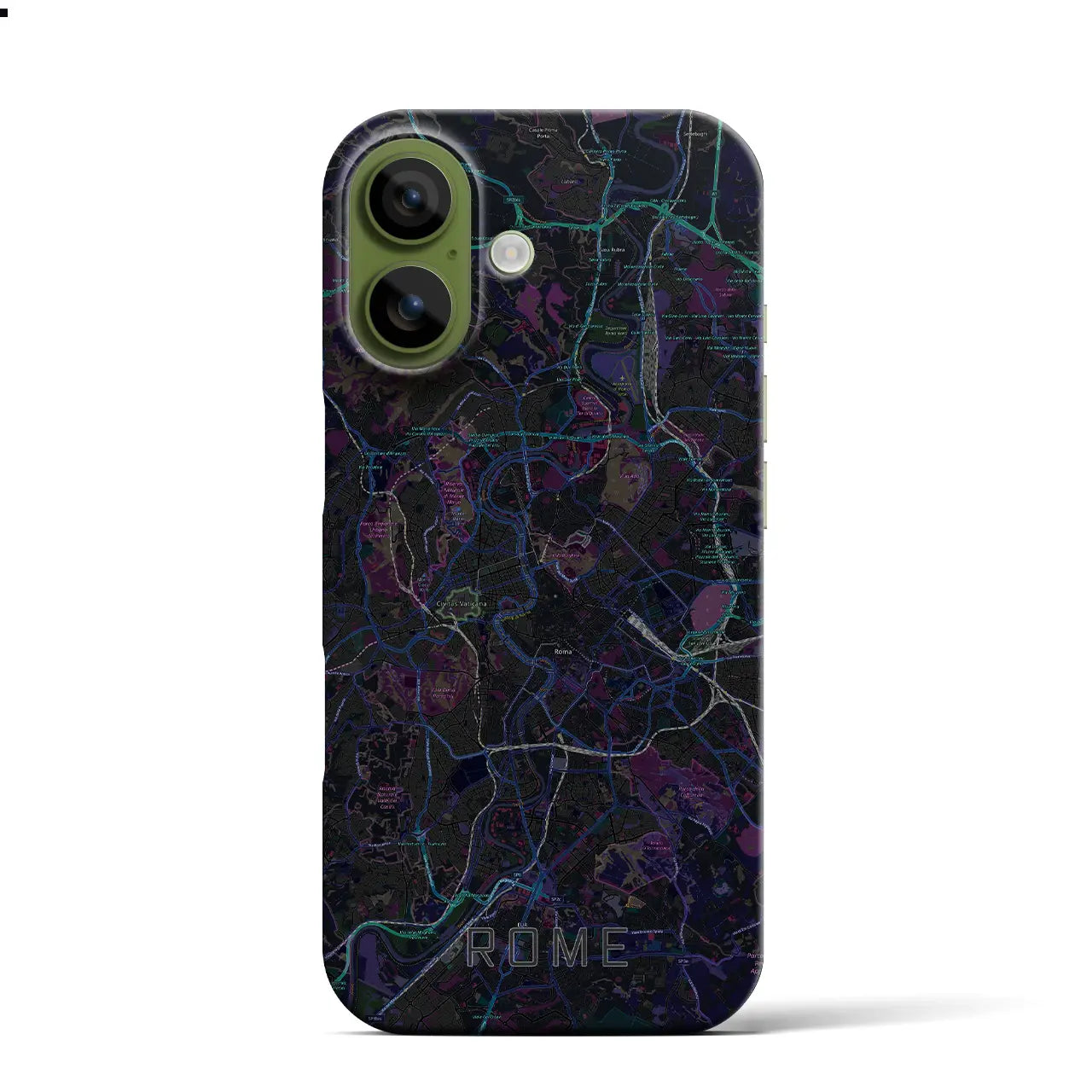 【ローマ(イタリア)】地図柄iPhoneケース(バックカバータイプ)