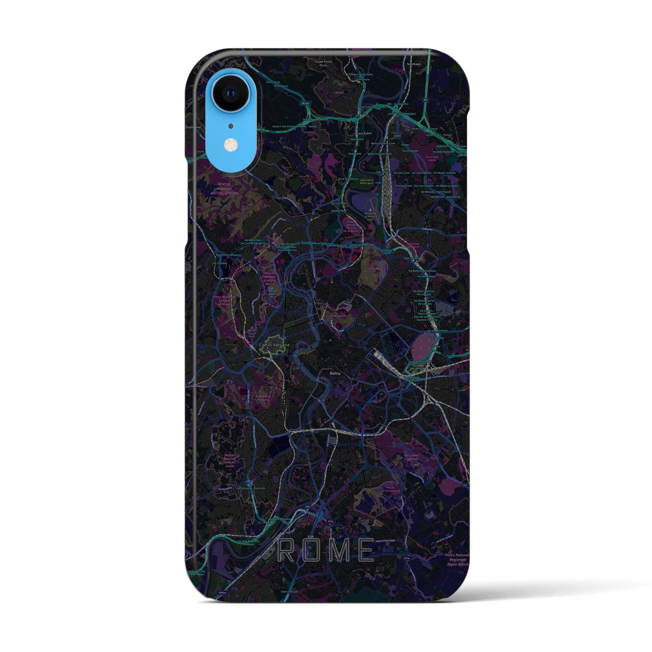 【ローマ(イタリア)】地図柄iPhoneケース(バックカバータイプ)