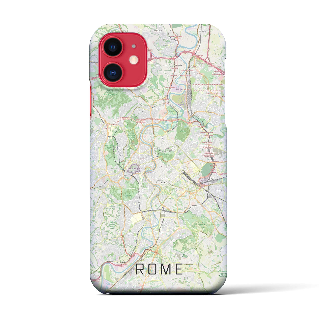 【ローマ(イタリア)】地図柄iPhoneケース(バックカバータイプ)