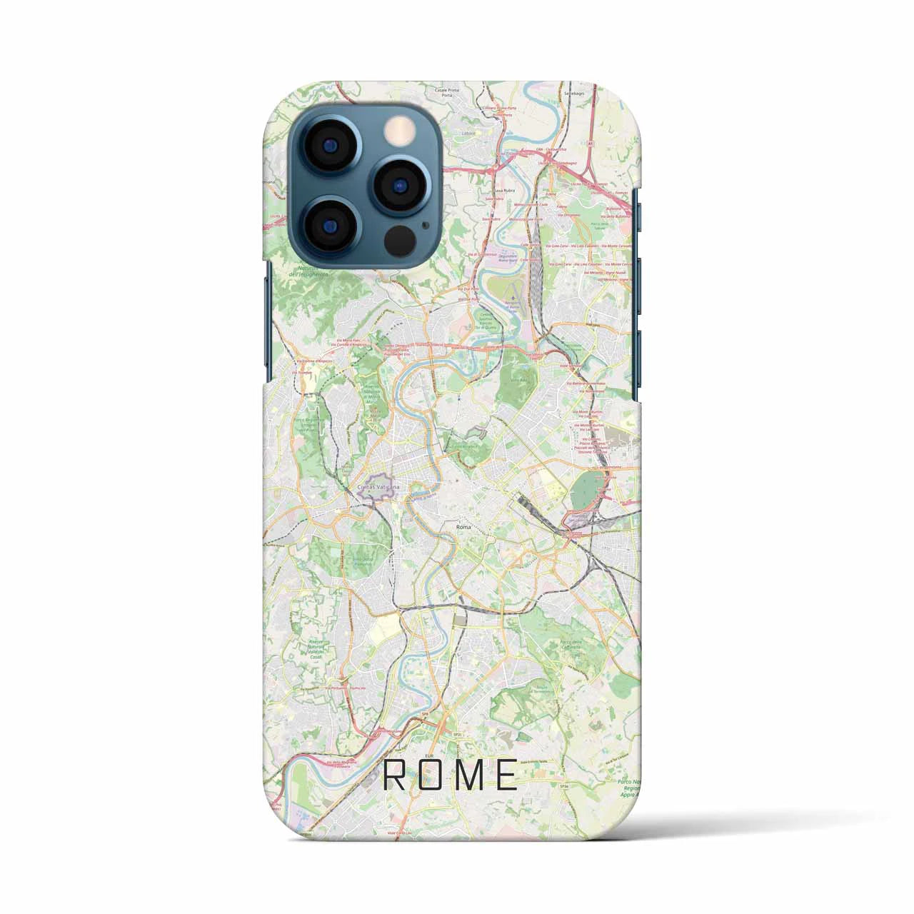【ローマ(イタリア)】地図柄iPhoneケース(バックカバータイプ)