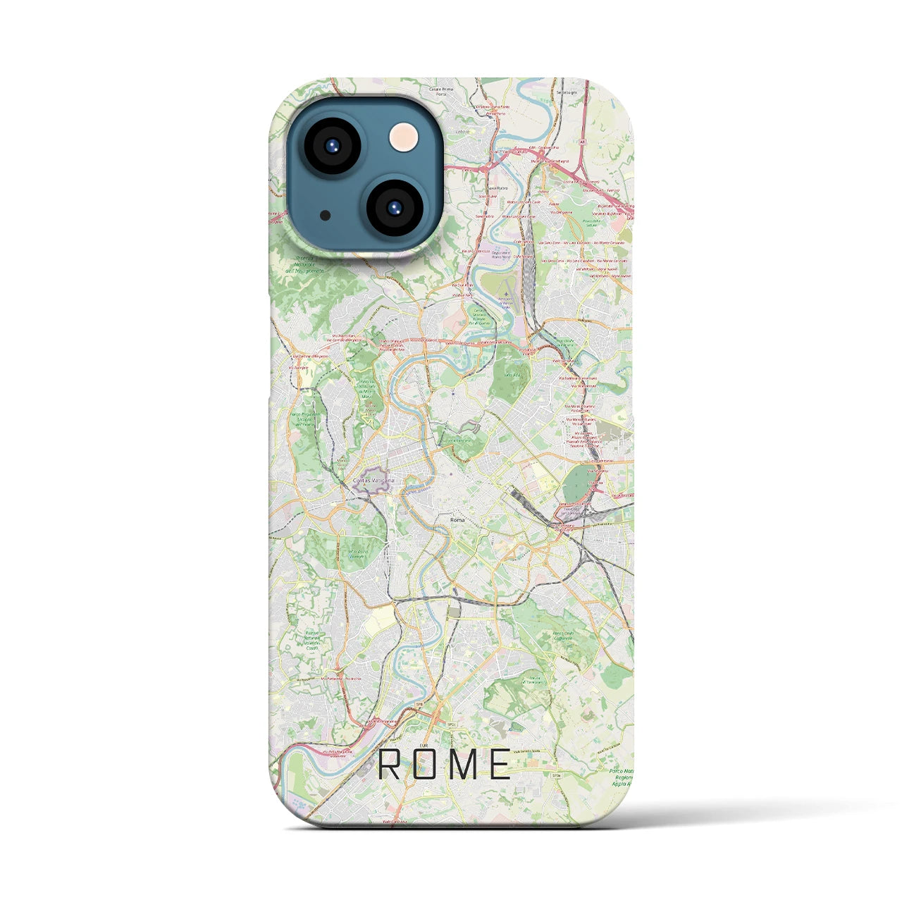 【ローマ(イタリア)】地図柄iPhoneケース(バックカバータイプ)
