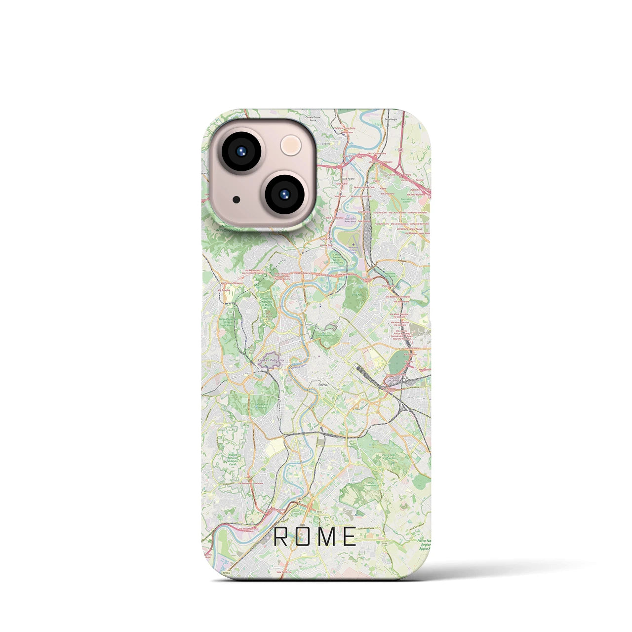 【ローマ(イタリア)】地図柄iPhoneケース(バックカバータイプ)