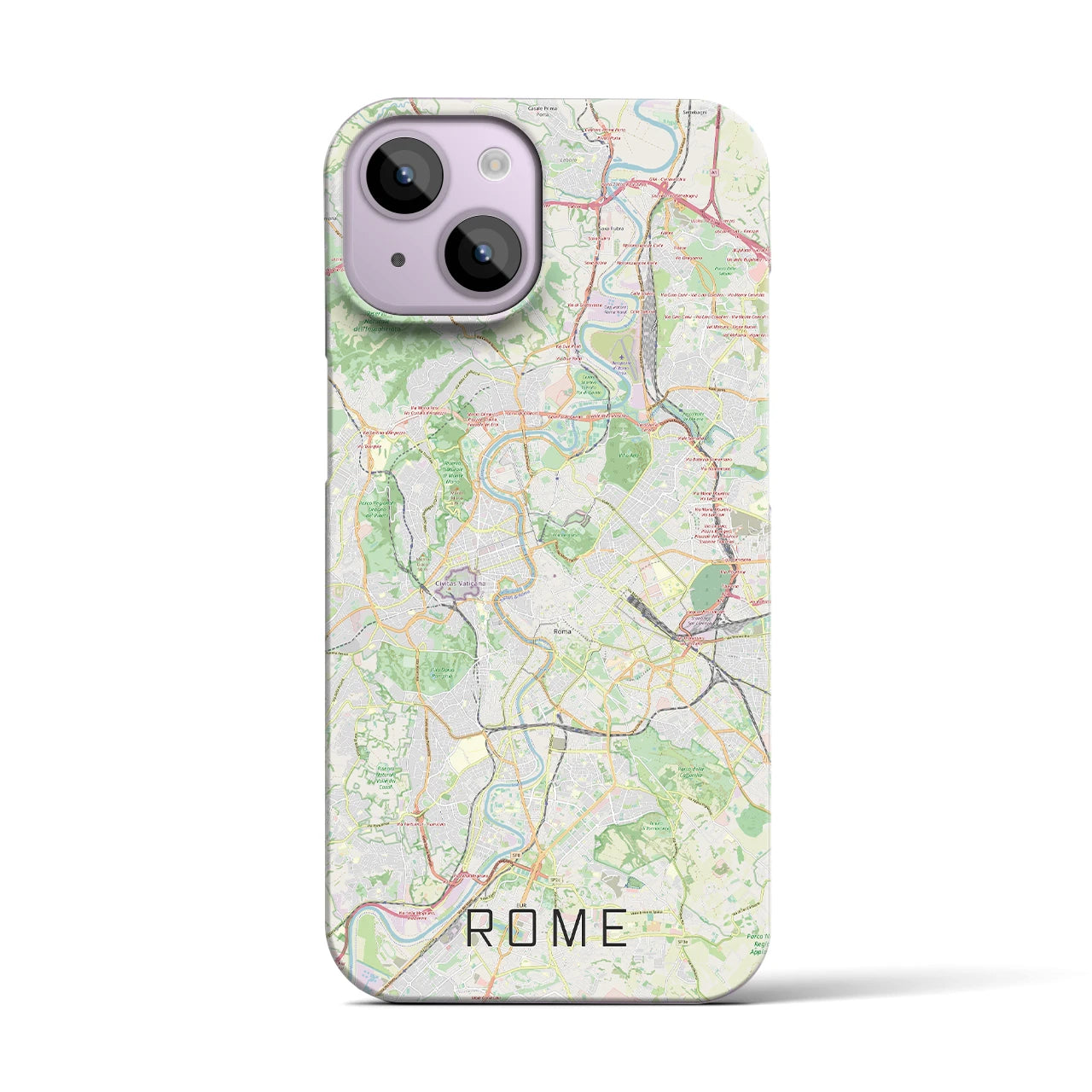 【ローマ(イタリア)】地図柄iPhoneケース(バックカバータイプ)