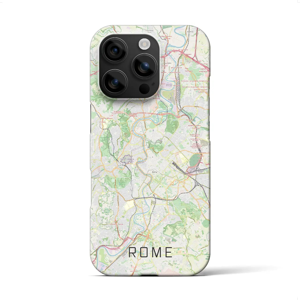 【ローマ(イタリア)】地図柄iPhoneケース(バックカバータイプ)
