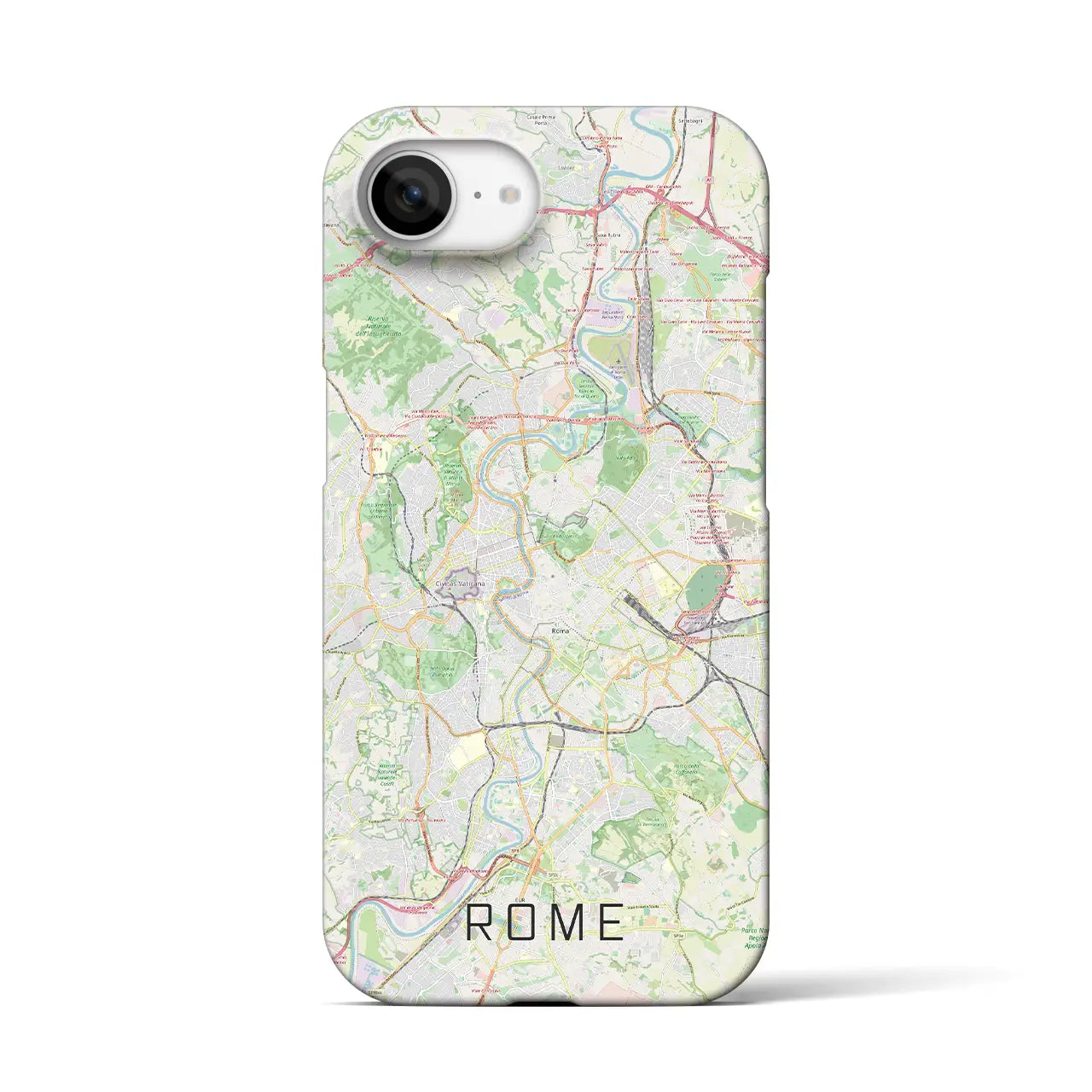 【ローマ(イタリア)】地図柄iPhoneケース(バックカバータイプ)