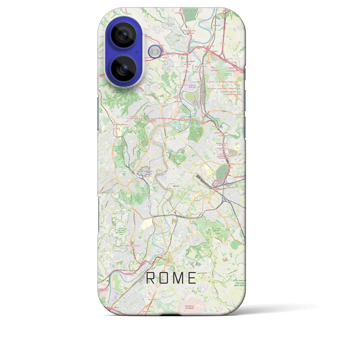 【ローマ(イタリア)】地図柄iPhoneケース(バックカバータイプ)ナチュラル・iPhone 16 Pro Max 用