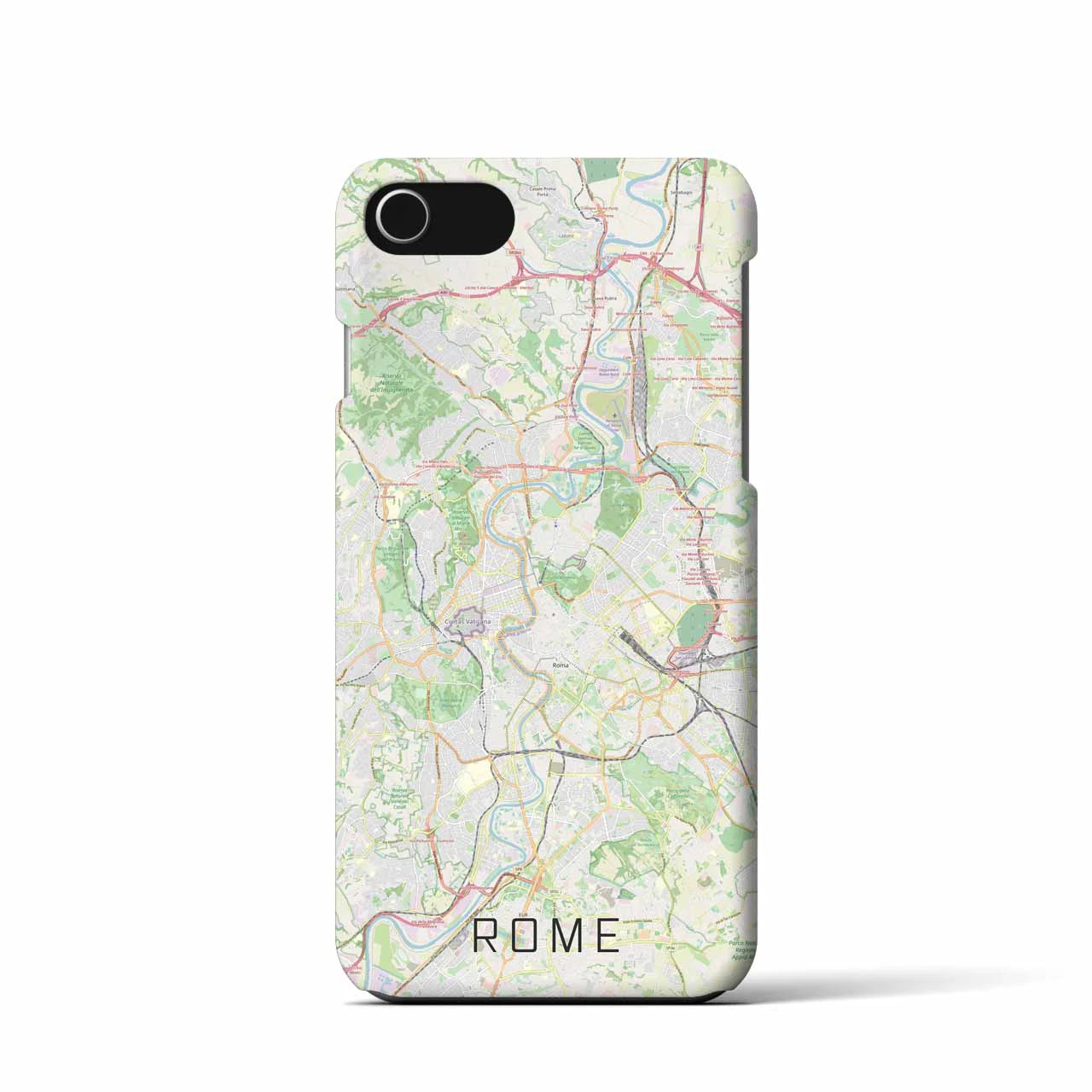 【ローマ(イタリア)】地図柄iPhoneケース(バックカバータイプ)