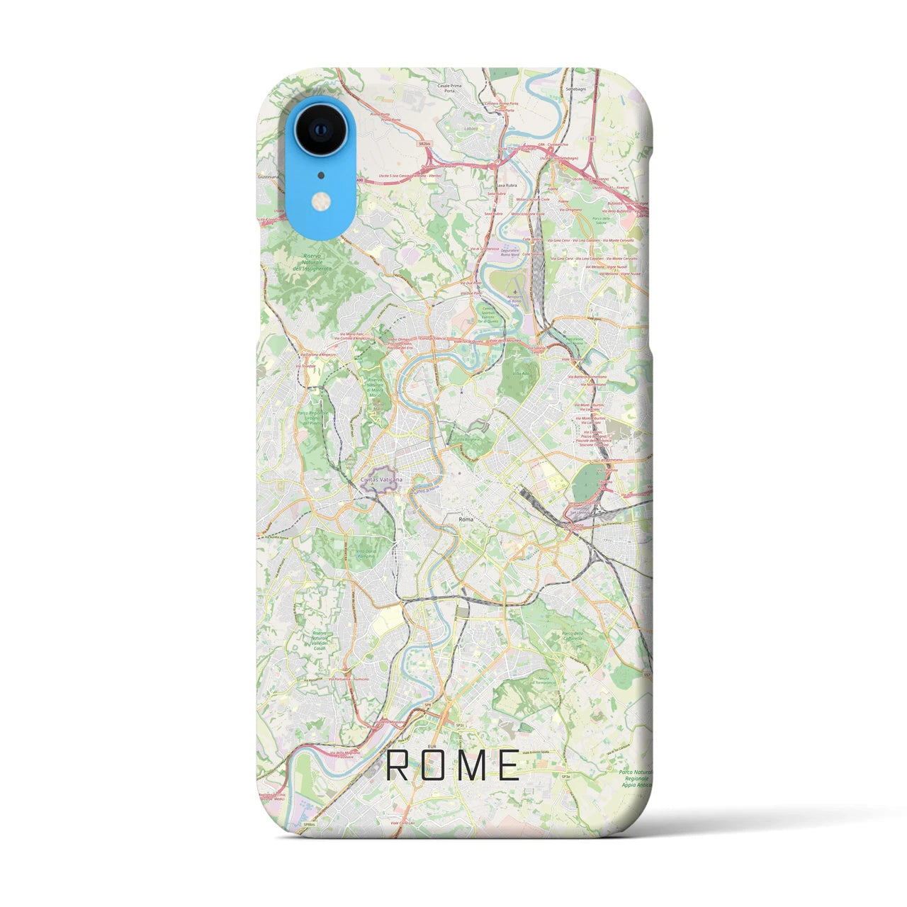 【ローマ(イタリア)】地図柄iPhoneケース(バックカバータイプ)