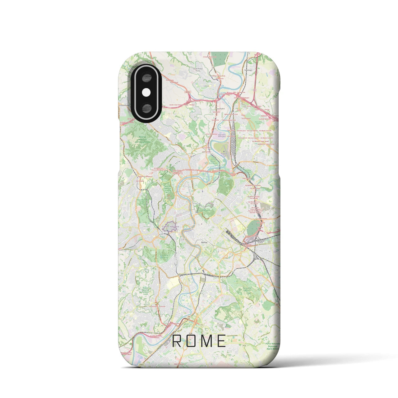 【ローマ(イタリア)】地図柄iPhoneケース(バックカバータイプ)
