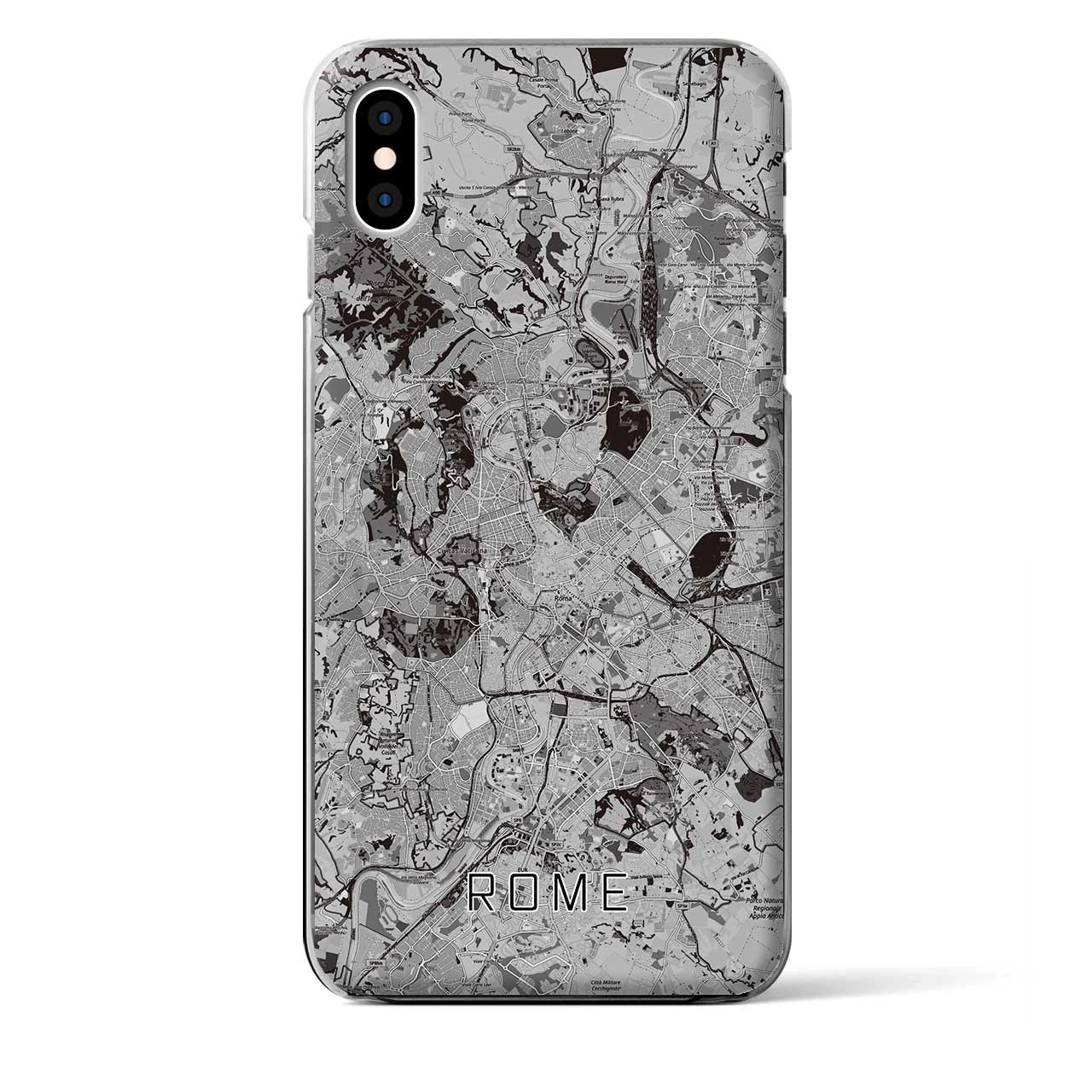【ローマ(イタリア)】地図柄iPhoneケース(クリアタイプ)